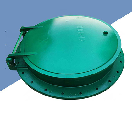 玻璃钢圆形拍门 - 河北金禹水利机械有限公司图片2